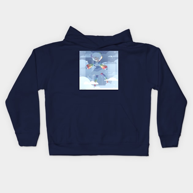 april showers Kids Hoodie by Galaxxi